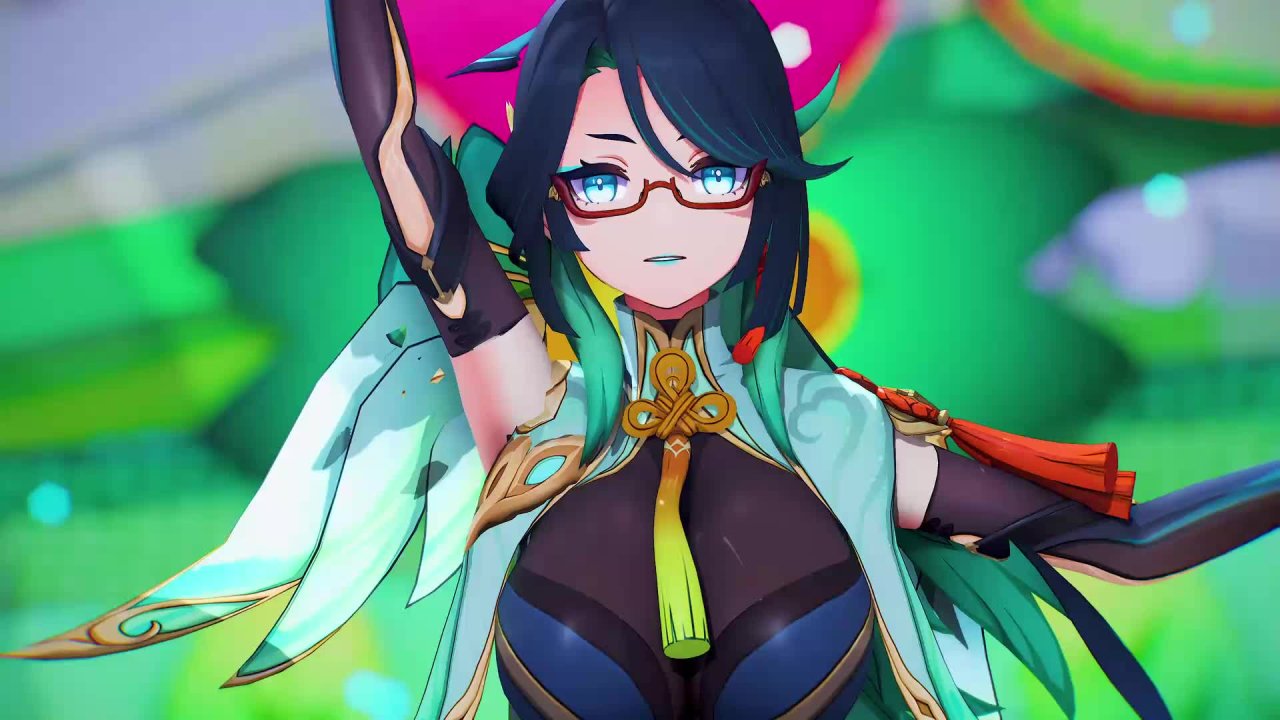 【MMD 原神】闲云跳极乐净土时丰满曲线跟着甩动